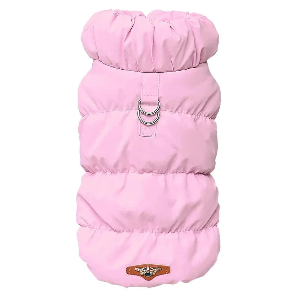 Veste rose pour chien, manteau d’hiver chaud et protection optimale pour votre pet