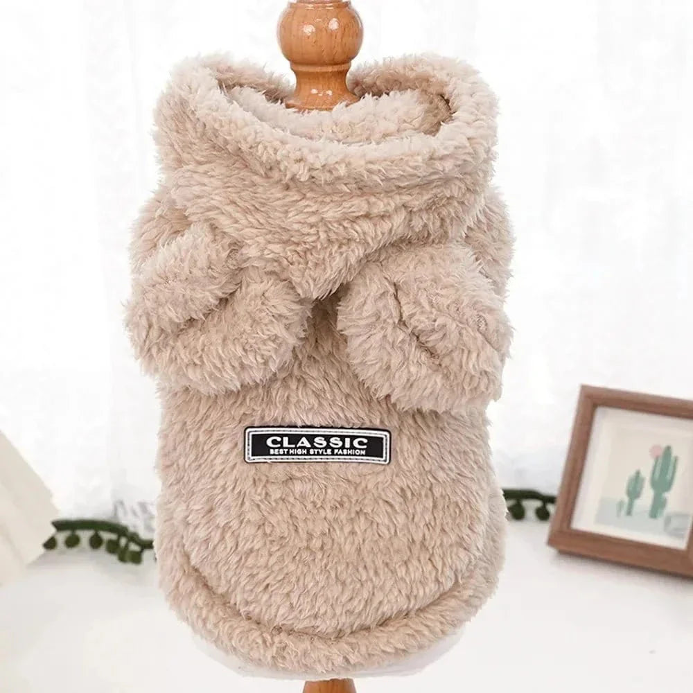 Hoodie doux pour chiens de race moyenne, facile à enfiler, style tanuâ et mignon