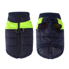 Vêtement coupe-vent sport pour chien, manteau zippé pour chien actif avec gilet deux tons