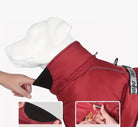 Manteau imperméable doublé pour chien grande taille avec col élastique et protection pluie