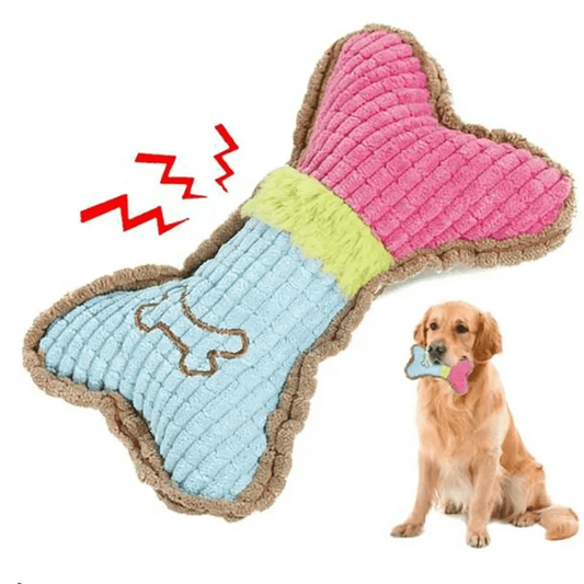 Jouet à mâcher en peluche coloré pour chien, petite à moyenne, taille moyenne