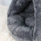 Panier igloo pour chien chaud et moelleux, couchage en forme de nid pour chien, ultra doux