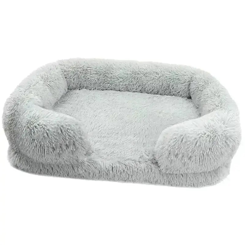 Lit moelleux pour chien avec bords confortables, panier orthopédique pour chien avec rebords