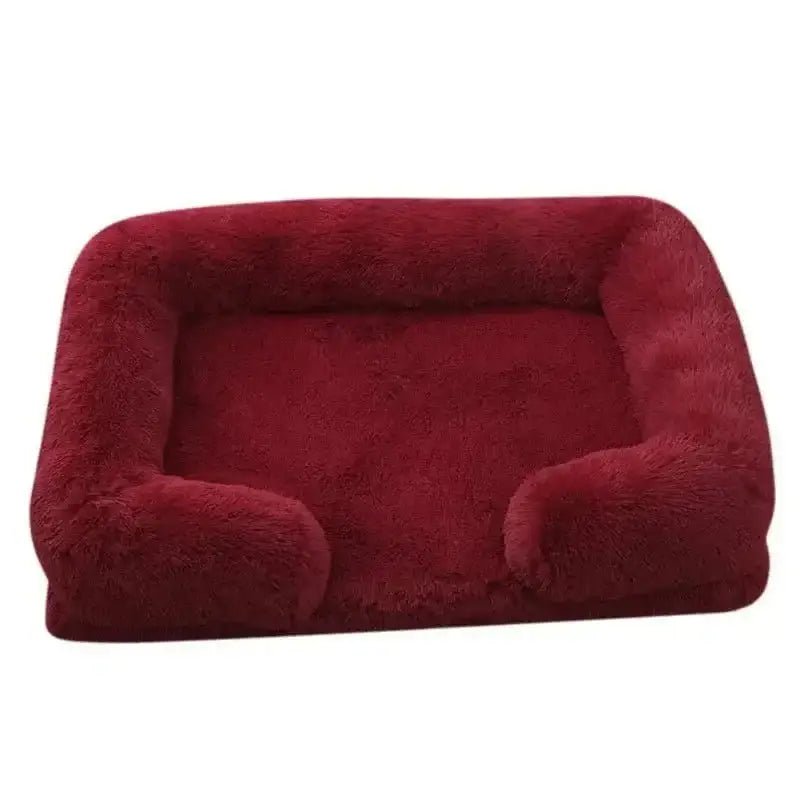 Lit moelleux pour chien avec bords confortables, panier orthopédique pour chien avec rebords