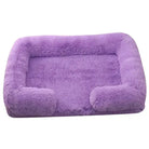 Lit moelleux pour chien avec bords confortables, panier orthopédique pour chien avec rebords