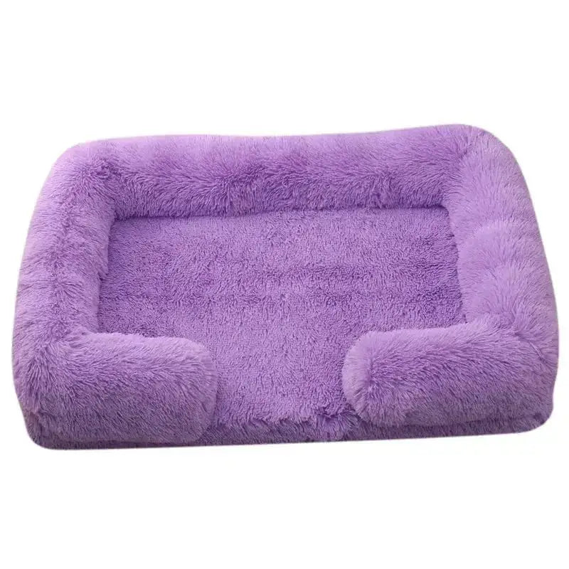 Lit moelleux pour chien avec bords confortables, panier orthopédique pour chien avec rebords