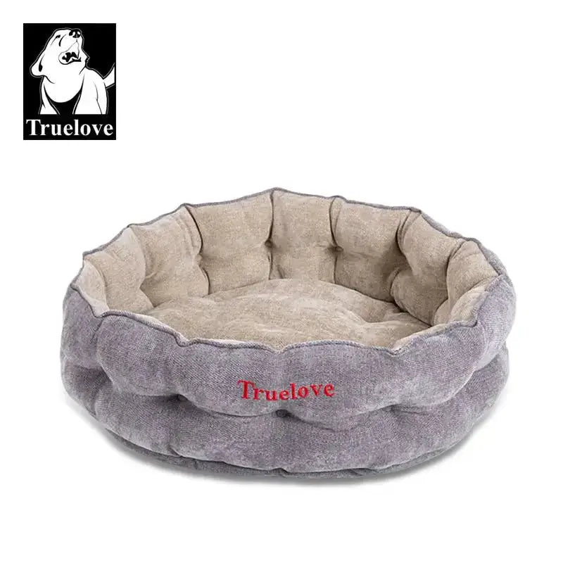Panier pour chien Truelove en chenille avec bords surélevés en coton éco-responsable