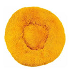 Panier cocooning pour chien adulte, coussin apaisant pour petit chien, jaune et fluffy
