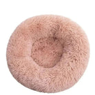 Panier cocooning pour chien adulte, coussin apaisant et ultra doux en rose