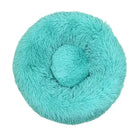 Panier cocooning pour chien adulte turquoise, coussin apaisant pour petit chien