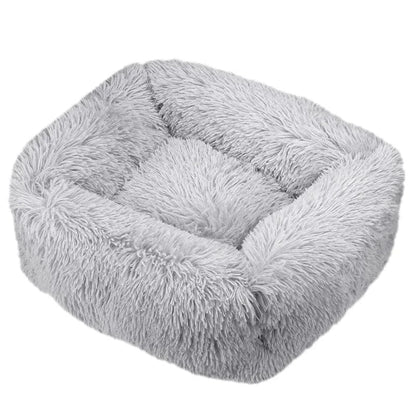 Panier en Peluche tout Confort avec design sobre, pour chiens, base antidérapante