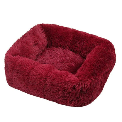 Panier en Peluche tout Confort avec design sobre, pour chiens, base antidérapante
