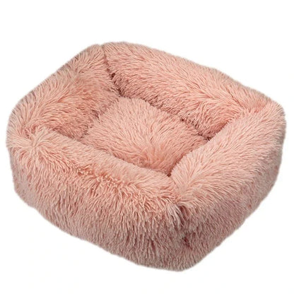 Panier en Peluche tout Confort avec design sobre pour chiens et base antidérapante