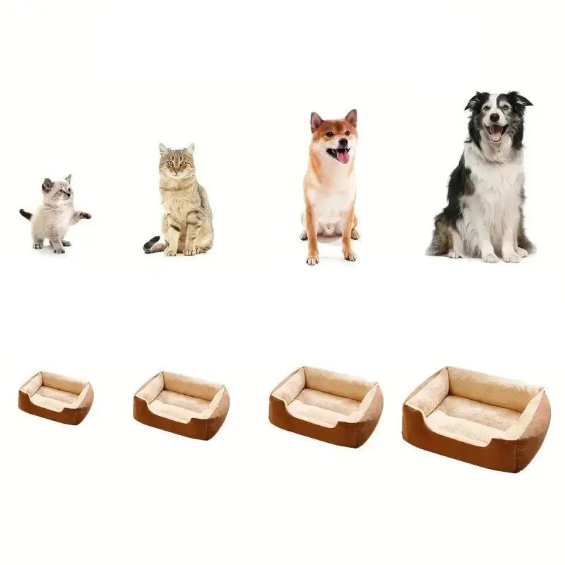 Guide de taille pour panier chien rectangulaire doux et confortable pour intérieur