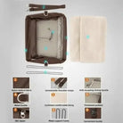 Image montrant un panier de transport pour chien Truelove Secure pliable et lavable, composants