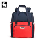 Sac à dos pour chien Truelove Multifonction en rouge et navy, respirant et pliable