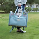 Sac à dos pour chien Truelove Premium en tissu Oxford 420d avec chat blanc peeking