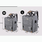 Sac à dos pour chien Truelove Safe respirant avec ouverture latérale, deux tailles grises