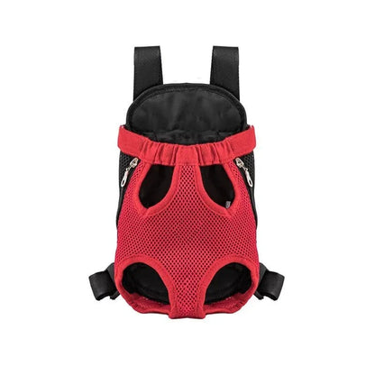 Sac à Dos Aéré rouge et noir, facile à entretenir pour petits chiens