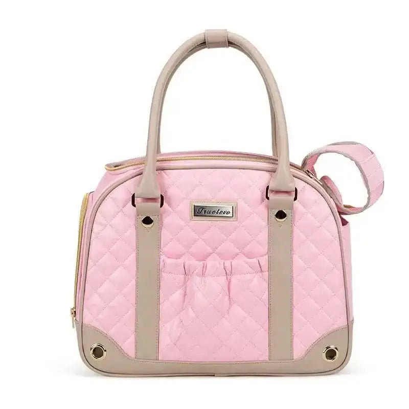 Sac à main pour transporter un chien truelove, sac de transport chien façon sac à main fashion, rose