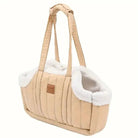 Sac cabas pour chien doublé chaud avec tissu molletonné et rembourrage douillet