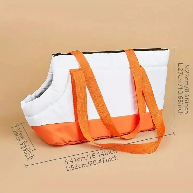 Sac cabas pour chien avec trou pour la tête, confortable et ouvert sur le dessus