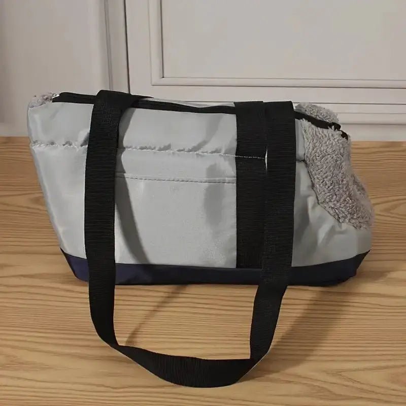 Sac cabas pour chien avec trou pour la tête, élégant et ouvert sur le dessus