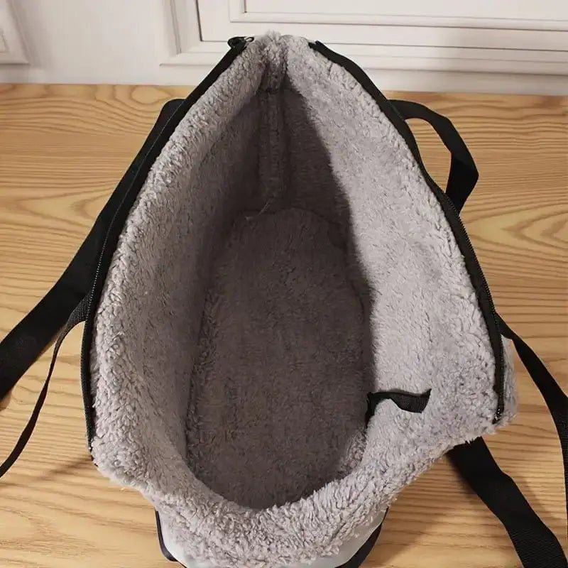 Sac cabas pour chien confortable et ouvert sur le dessus avec trou pour la tête