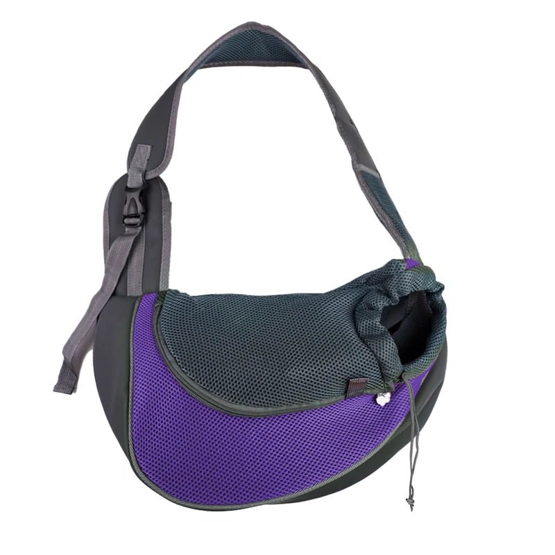 Sac de transport à bandoulière petit chien - Violet - S