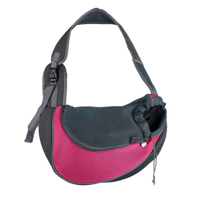Sac de transport à bandoulière petit chien - Rose - L