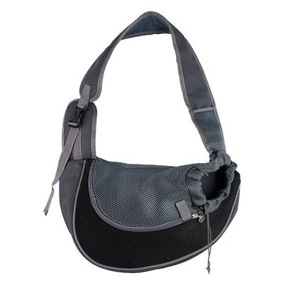 Sac de transport à bandoulière petit chien - Noir - L