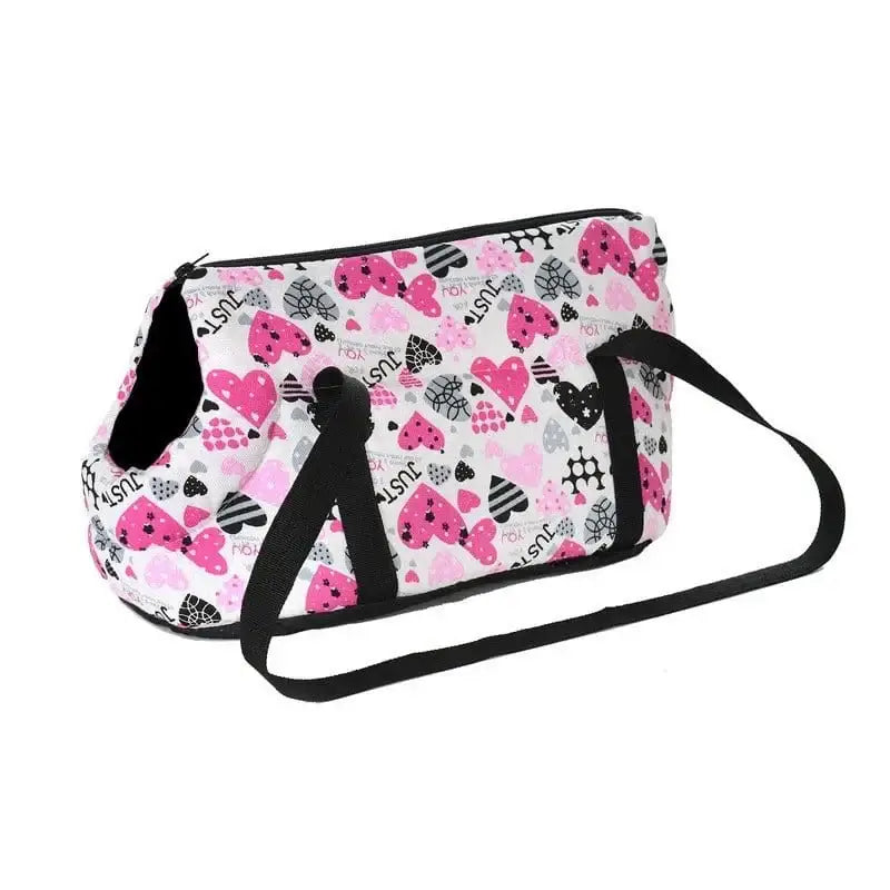 Sac avec joli design imprimé pour petits chiens, fourrure intérieure, accessoires pour chien