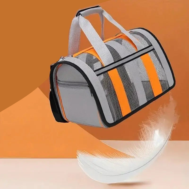 Sac de transport rigide pour chien respirant avec anti-spill, léger et résistant