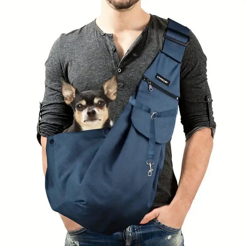 Sac ventral bandoulière pour petit chien confortable, sac pratique pour transporter un petit chien
