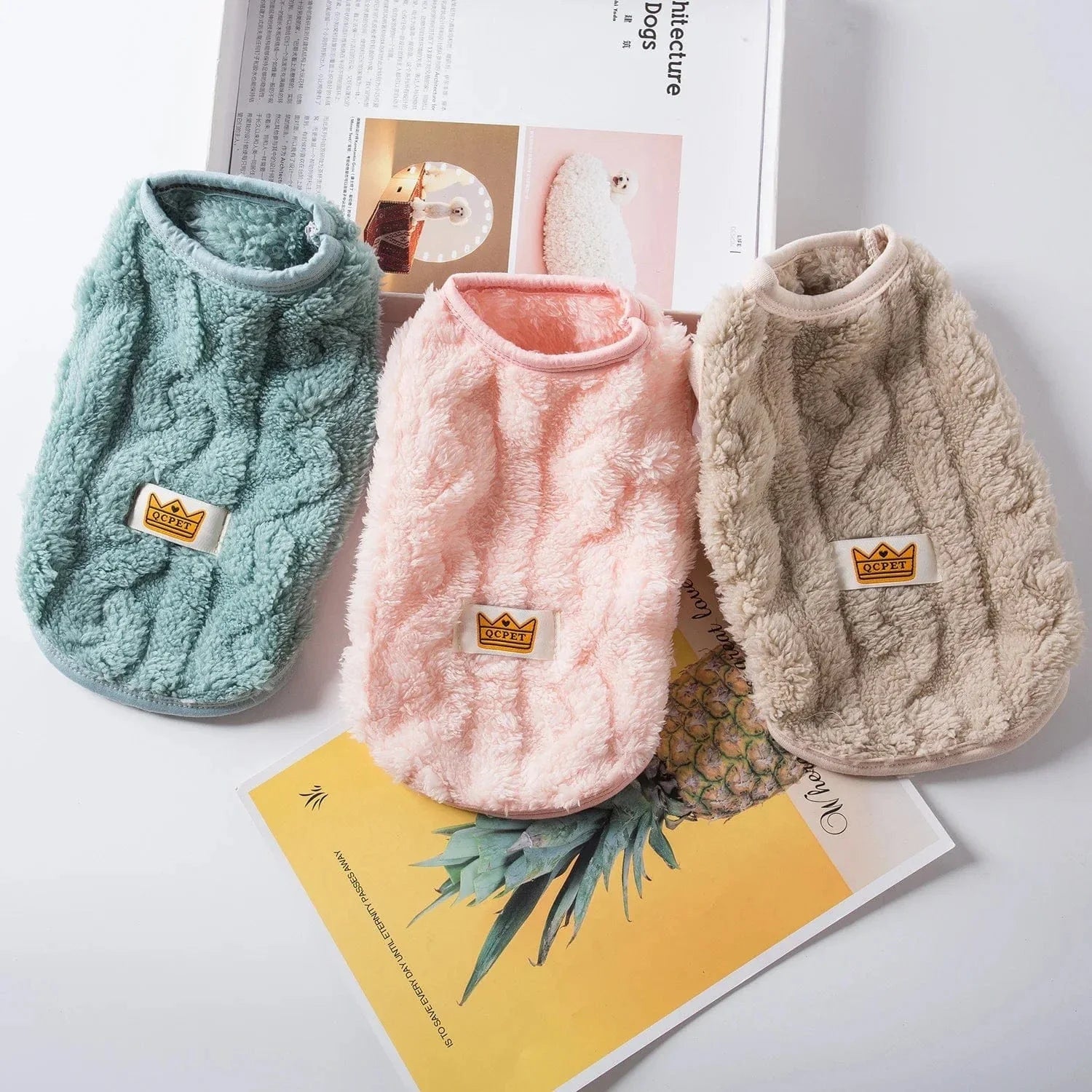 Trois pulls douillets pour petit chien ou chats nus, parfaits pour un sweat chaud hiver