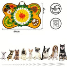 Tapis de fouille pour chien en forme d’os, enrichissement olfactif et activités amusantes