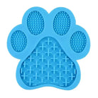 Tapis de léchage pour chien en forme de patte en silicone anti-stress et reliefs souples