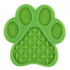 Tapis de léchage pour chien en forme de patte, silicone souple anti-stress, reliefs