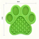 Tapis de léchage pour chien en forme de patte, silicone anti-stress, reliefs souples