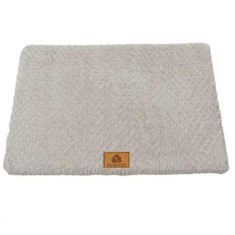 Tapis orthopédique pour chien en mousse à mémoire de forme, tissu texturé, intérieur maison