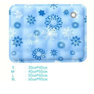 Tapis rafraîchissant pour chien motif flocon de neige, tapis auto-refroidissant pour chien à poser au sol
