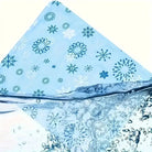 Tissu en motif flocon de neige pour tapis rafraîchissant pour chien auto-refroidissant