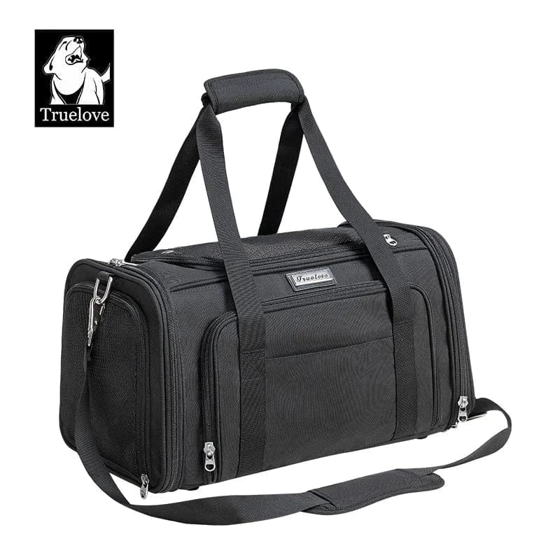 Sac de transport pliable Truelove TLX4971 pour petits chiens, noir, easy to carry