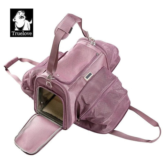 Sac de Transport Truelove Pliable Luxe pour petits chiens, transport pliable avec côtés extensibles