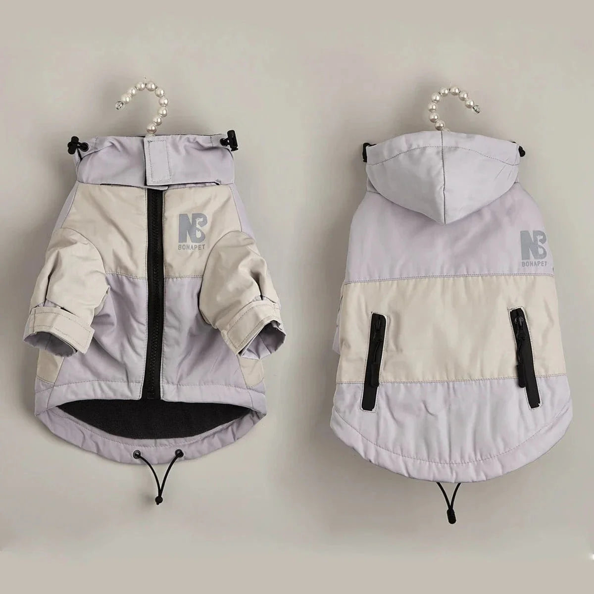 Deux-tones veste d’hiver imperméable avec molleton épais, parfaite pour l’hiver